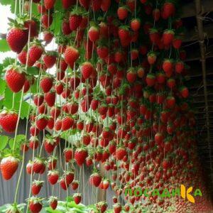 Клубника ампельная Анастасия купить по цене от 370р. в интернет-магазине «Посадика» с доставкой почтой в в Стерлитамаке и по всей России – [изображение №1].